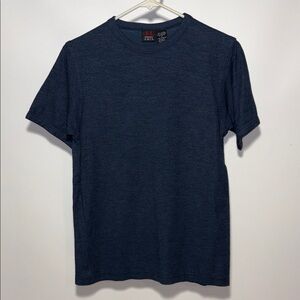Emergency Exit ribbed Men's Navy Short Sleeve Tee